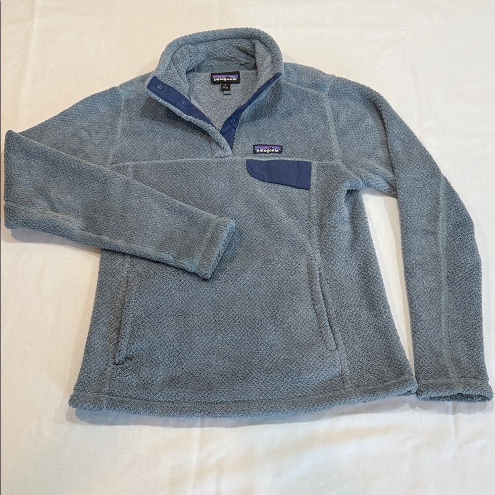 Patagonia Better Sweater 1/4 Zip Fleece Pullover Blue Gray - Women’s Small - Picture 2 of 11